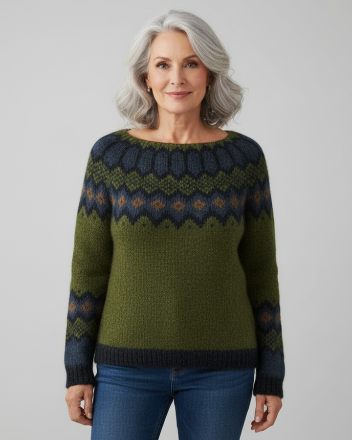 Olivia™ | Retro Knit Sweater
