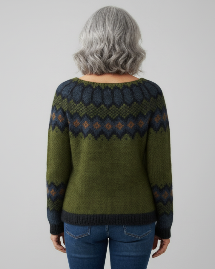 Olivia™ | Retro Knit Sweater