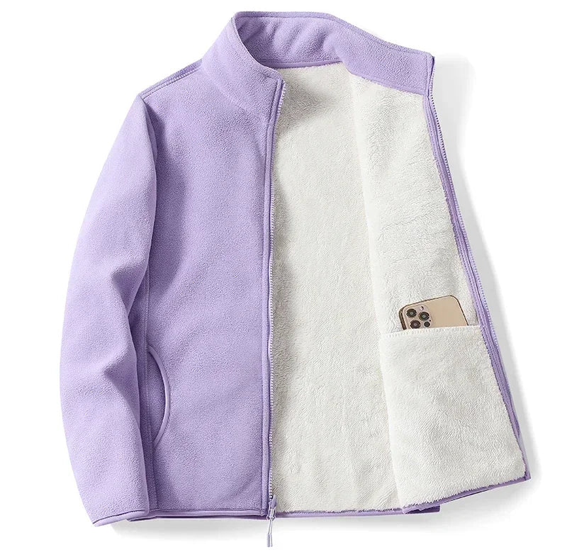Élise – ColorBlock Fleece Jacket