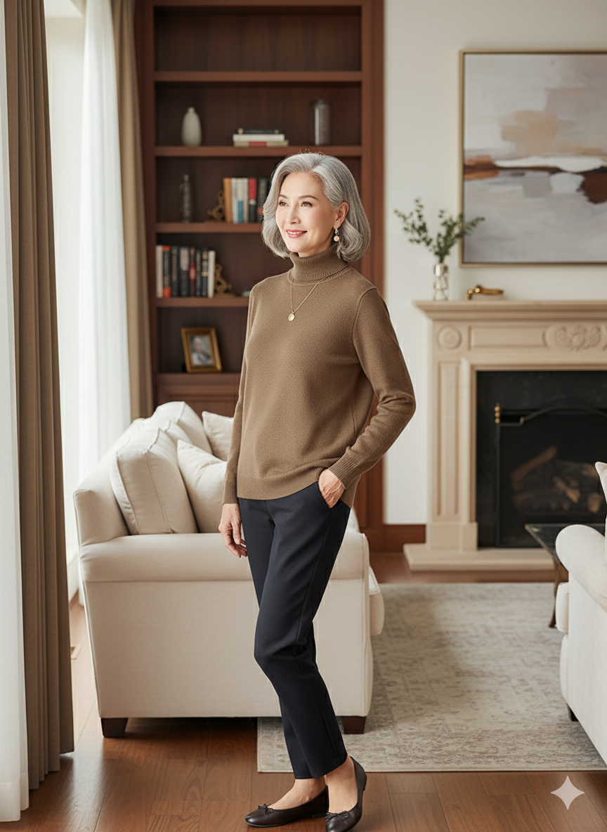 Zoe | Soft Turtle Neck Pullover Jumper